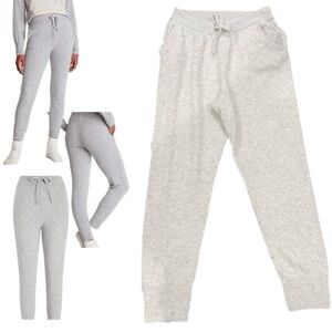 Express 100% Cashmere Grey Sweater Jogger Lounger Pant Sz L EUC